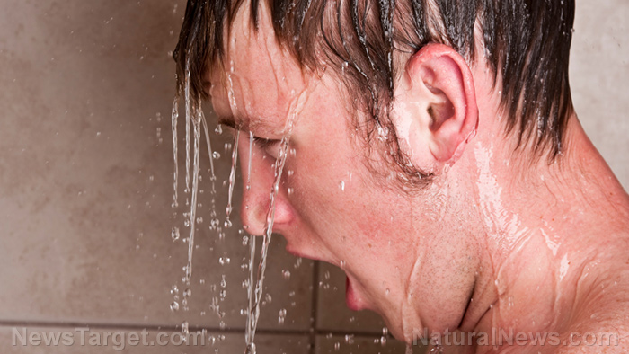 Man-Water-Wet-Shower-Closeup-Hair-Relief