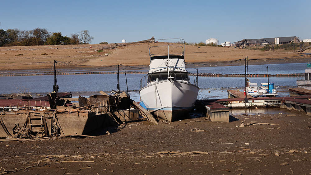 Image: New islands, sunken ships and lost marine equipment emerge as Mississippi River continues to dry up