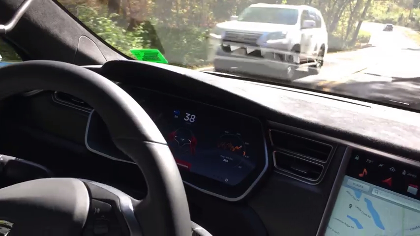Image: German police officers chase Tesla on autopilot, driver literally asleep