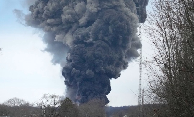 Image: Ohio derailment more deadly than Chernobyl, experts warn