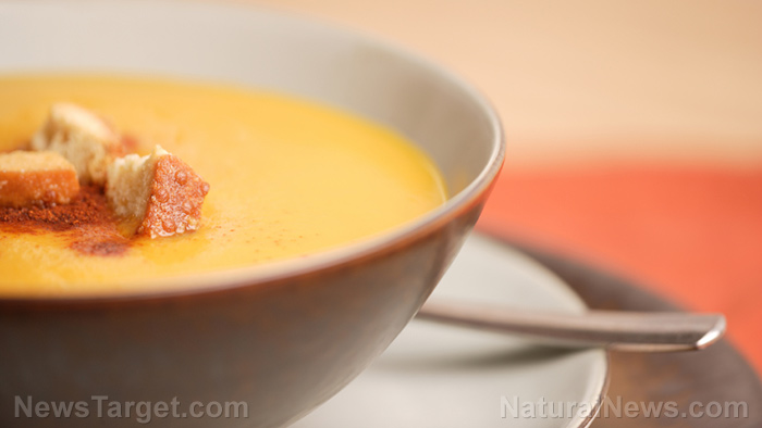 Image: Support healthy blood sugar levels with this delicious sweet potato and pumpkin soup