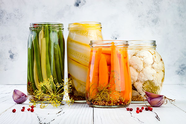 Want to improve your brain health naturally? Eat more fermented, cultured foods Marinated-pickles-variety-preserving-jars-1