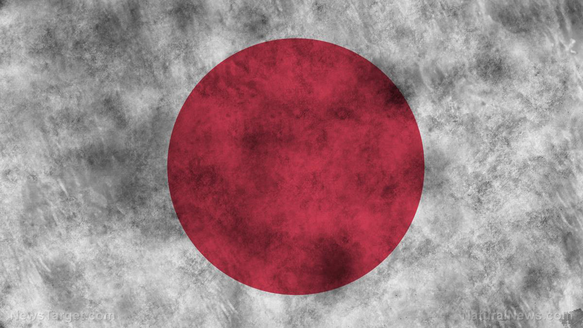 Flag-Japan-Abstract-Aged-Ancient-Antique-Asia