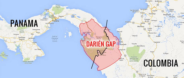 Darien Gap Map