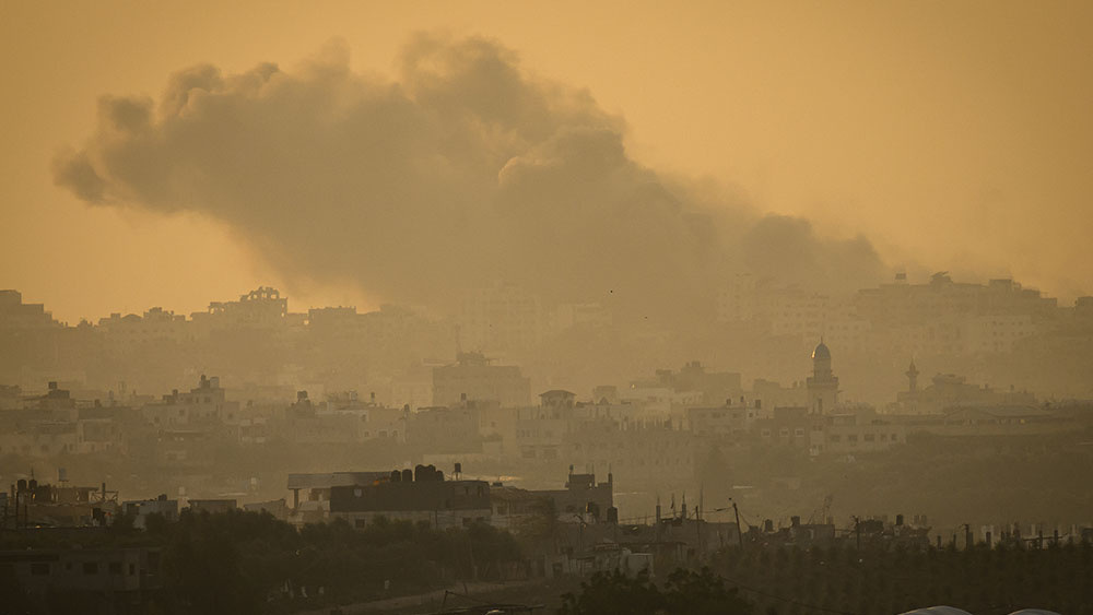 Military Strikes Gaza City Sderot Israel
