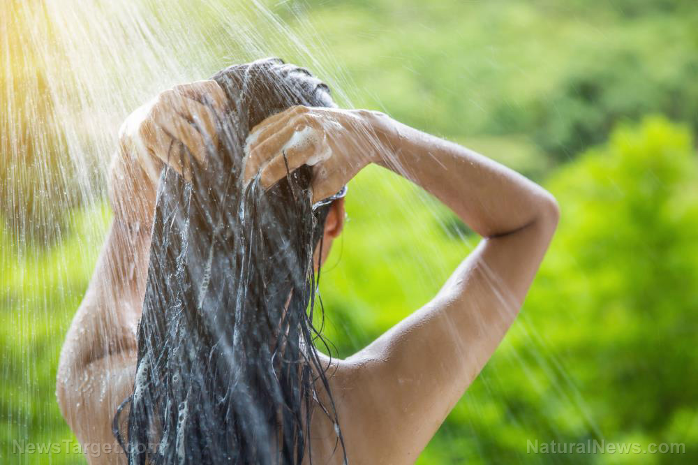 Shampoo Hair Shower Wash Nature Woman Green