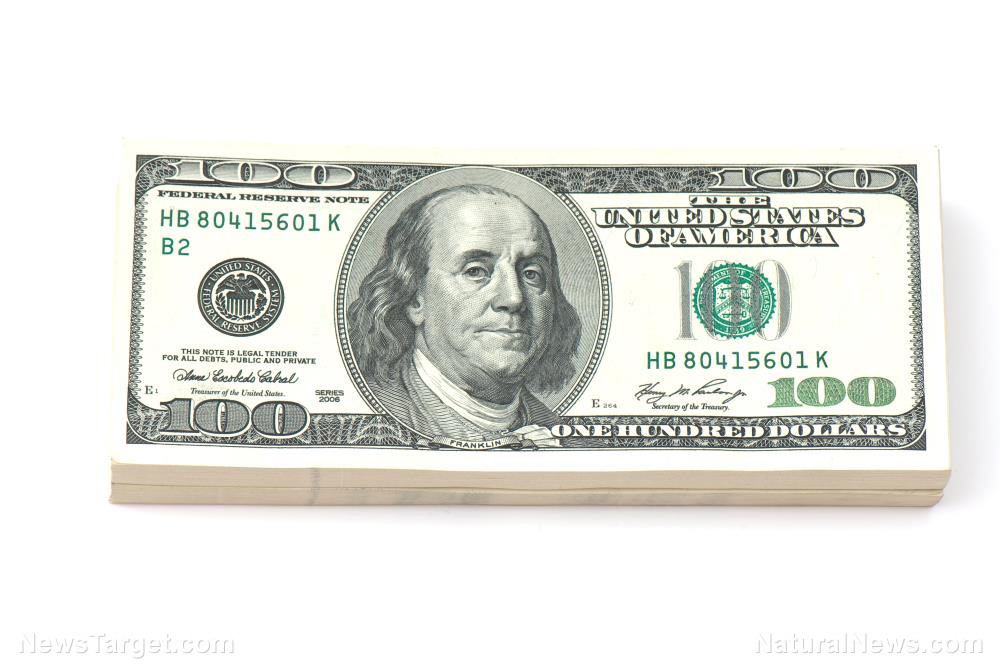 Stack Money Dollar Benjamin Isolated Cash Franklin
