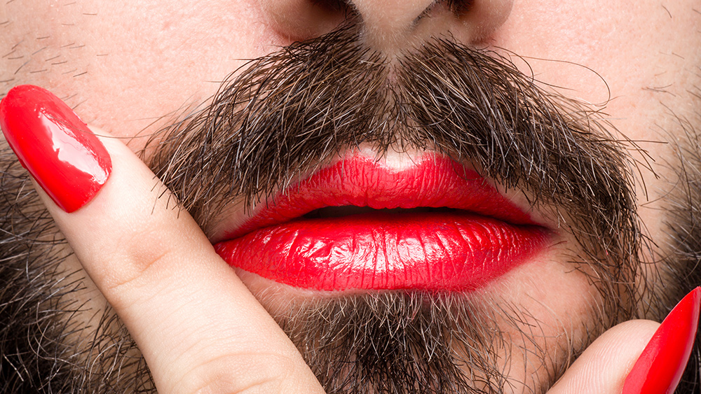 Transgender Beard Lipstick