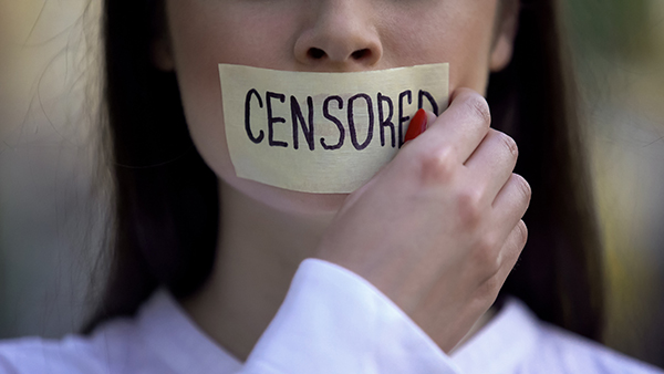Woman Taking Of Censor