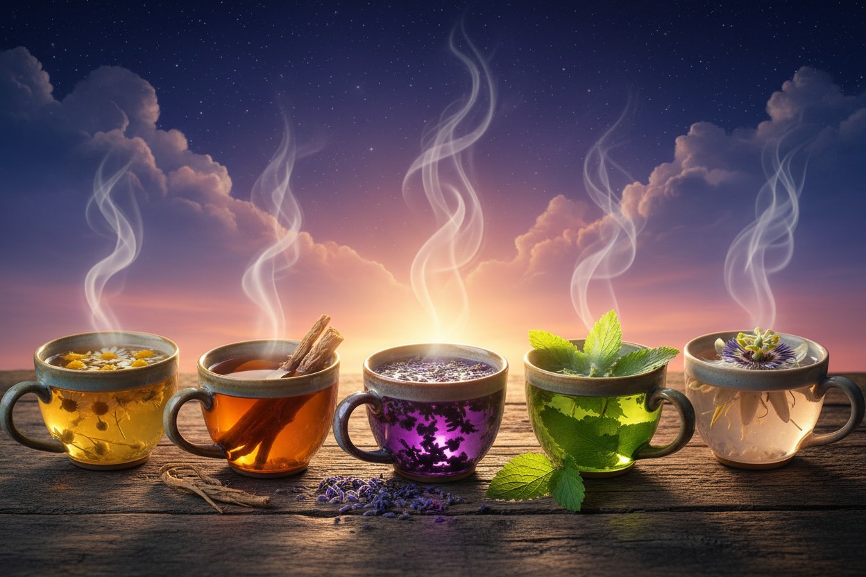 Herbal Teas for Sleep Supported by Scientific Studies and Traditional Use