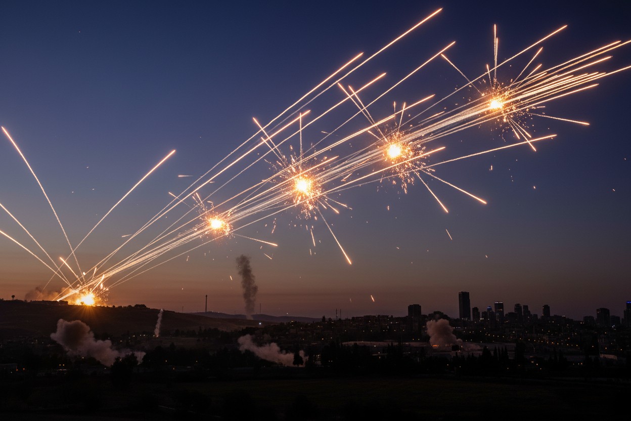 Hezbollah Fires 100 Rockets at Israel; IDF Reports Iron Dome Intercepted Half