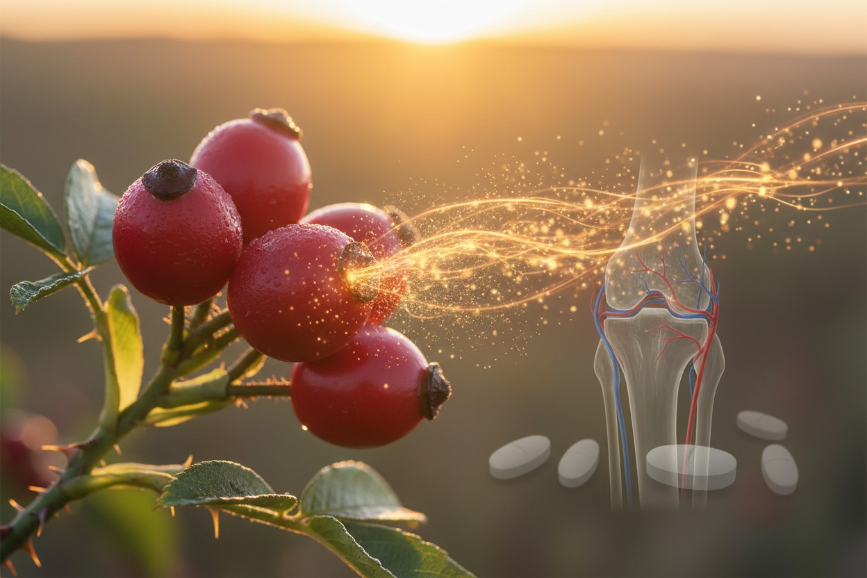 Research Examines Potential Health Benefits of Rosehip Compounds