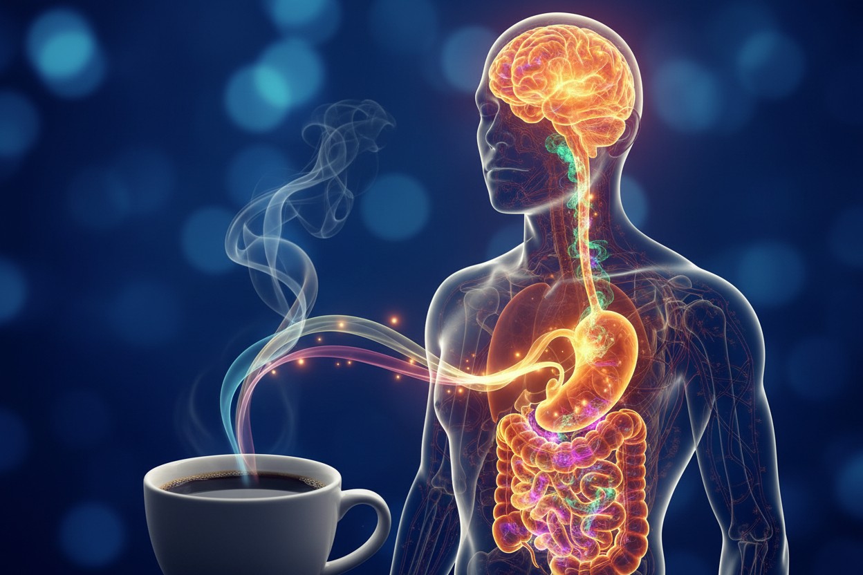Study: Both Caffeinated and Decaffeinated Coffee Linked to Mood Improvement and Stress Reduction via Gut-Brain Axis