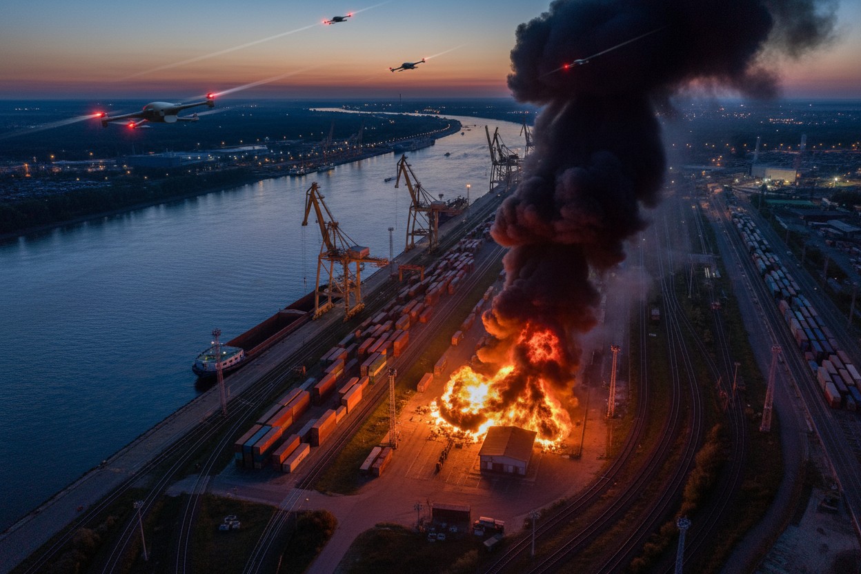 Russian Strikes on Ukraine’s Danube Ports Disrupt NATO Supply Route, Military Analyst Says